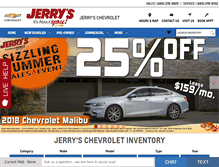 Tablet Screenshot of jerryschevrolet.com